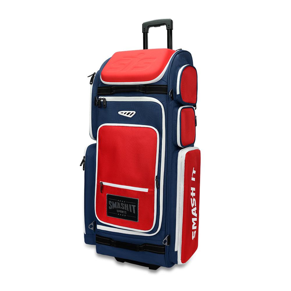 2025 Smash Ops Guerrilla V4 Roller Bag - Red/Navy - Smash It Sports