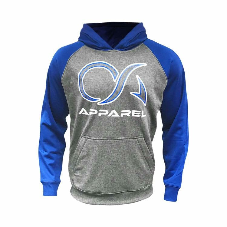 OA Royal/White Mens Cotton Hoodie