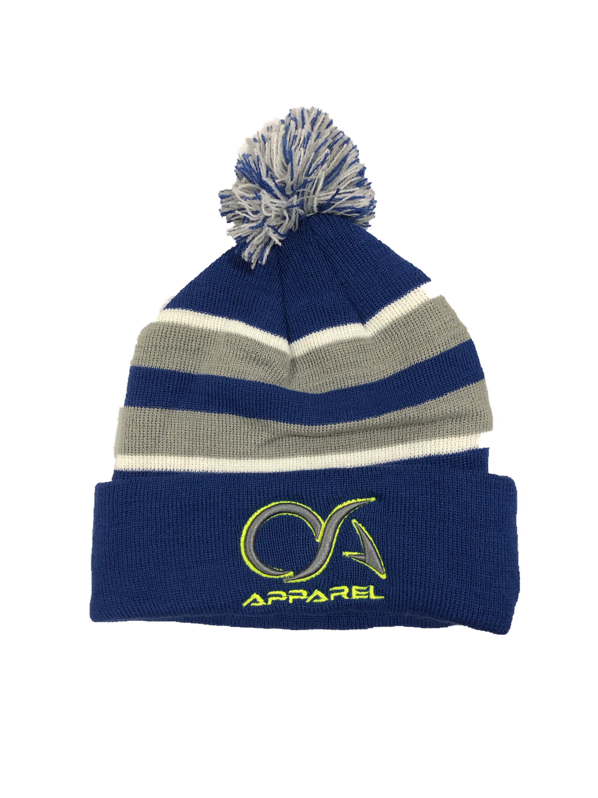OA Ele Yellow/Gray Royal Pom Beanie