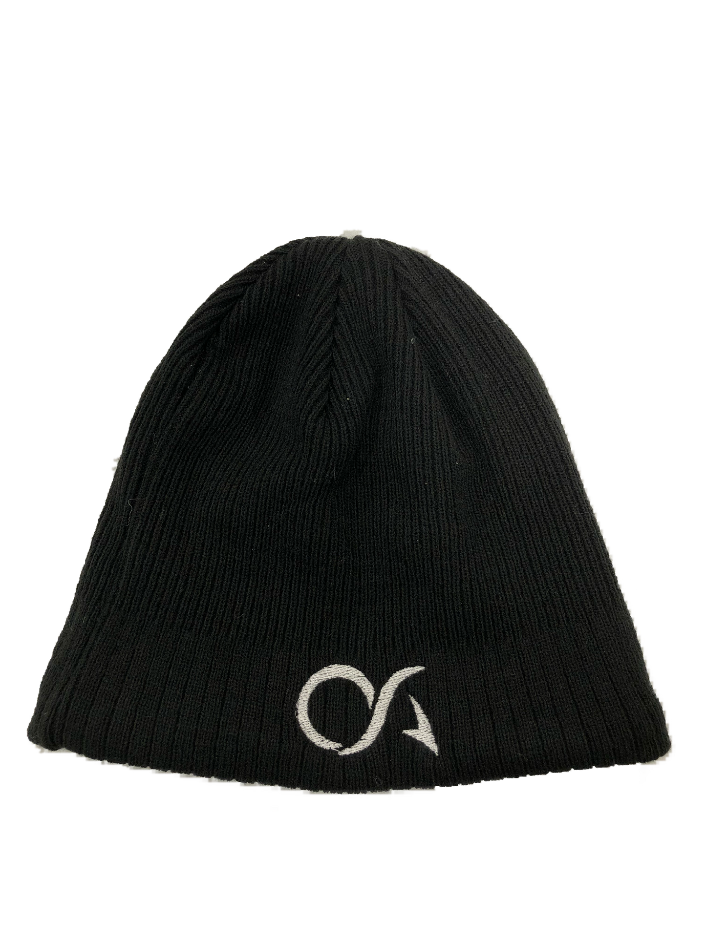 OA Gray/Soft Pink Black Pom Beanie