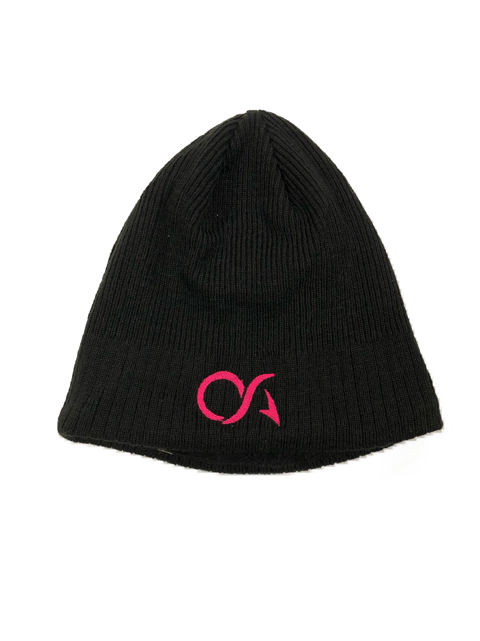 Hot Pink OA Black Beanie