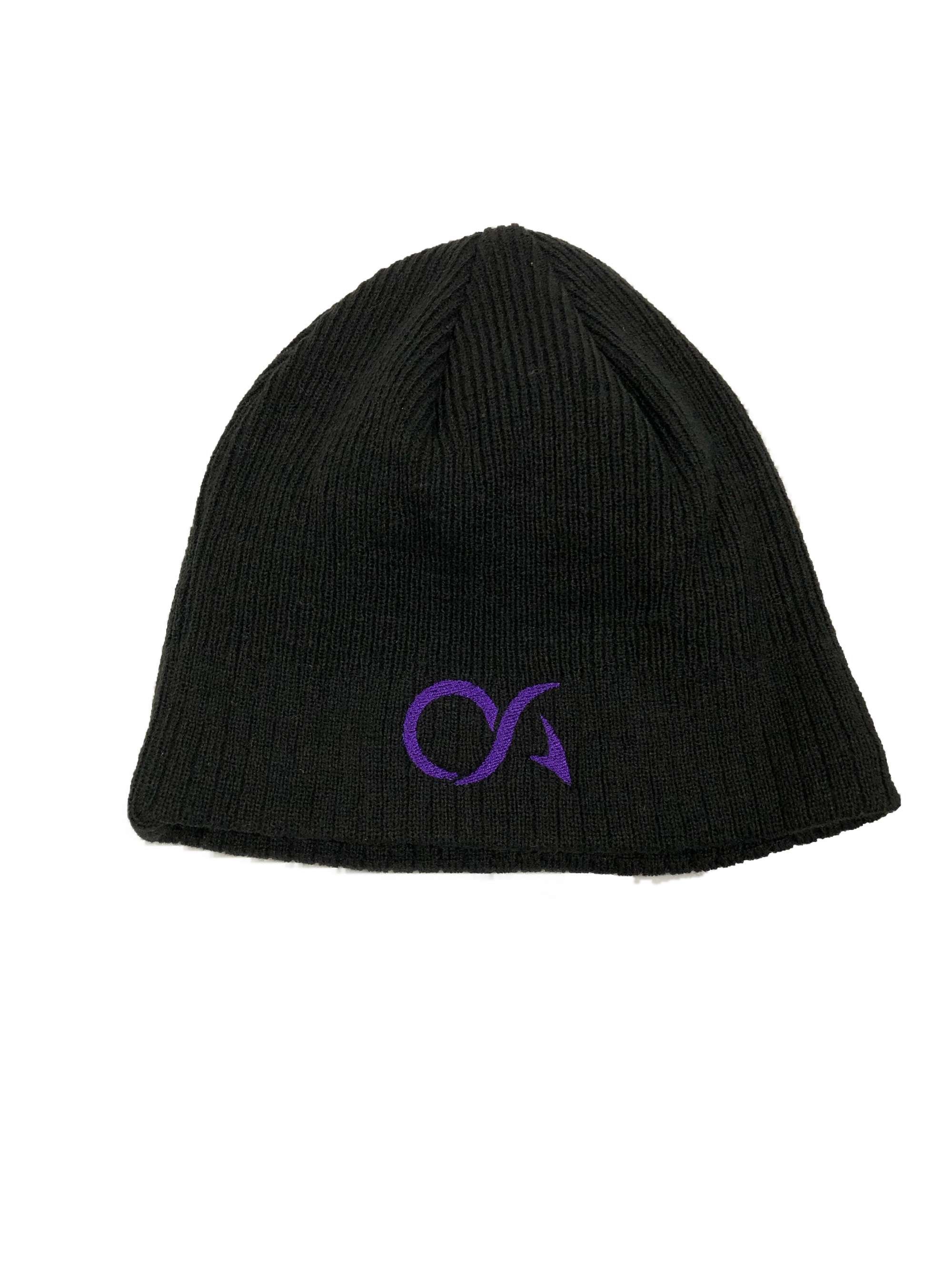 Purple OA Black Beanie