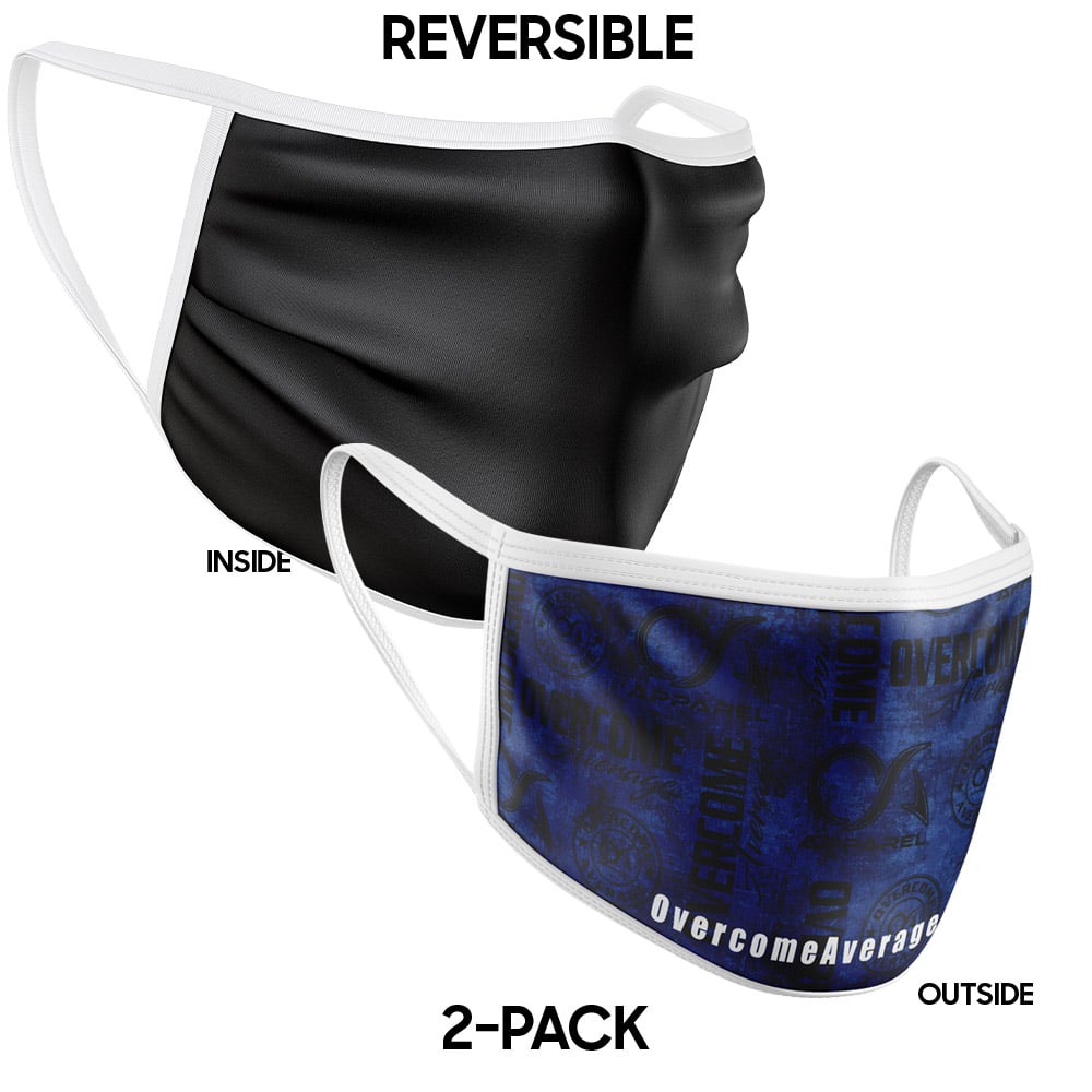OA Apparel Daily Face Cover - Navy/Black/White- 2 Pack