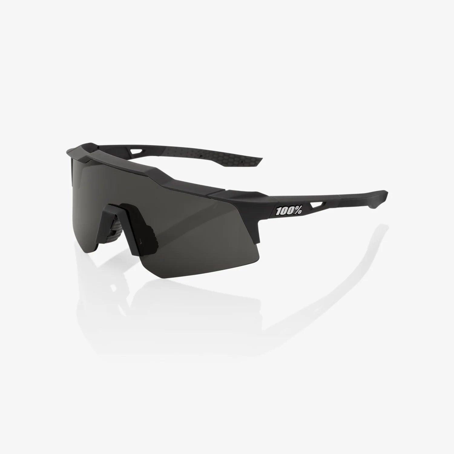 100 Percent Sunglasses - SPEEDCRAFT XS - Soft Tact Black - Smoke