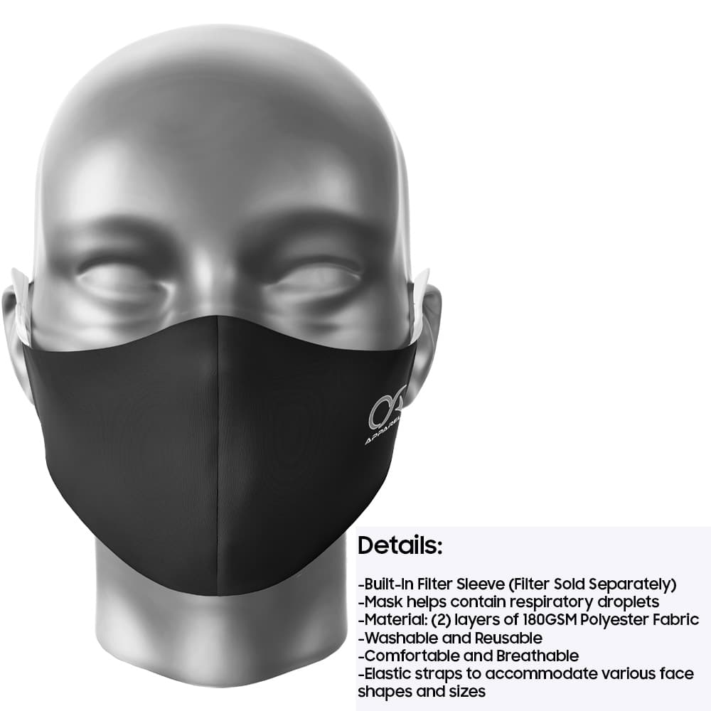 OA Apparel Daily Face Cover - Black