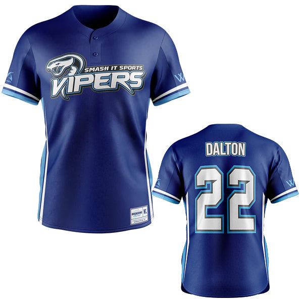 Smash It Sports Vipers - Authentic Replica Team Jersey - Purple - Dalton