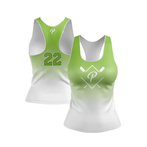 PRIME-GREEN/WHITE-TANKTOP