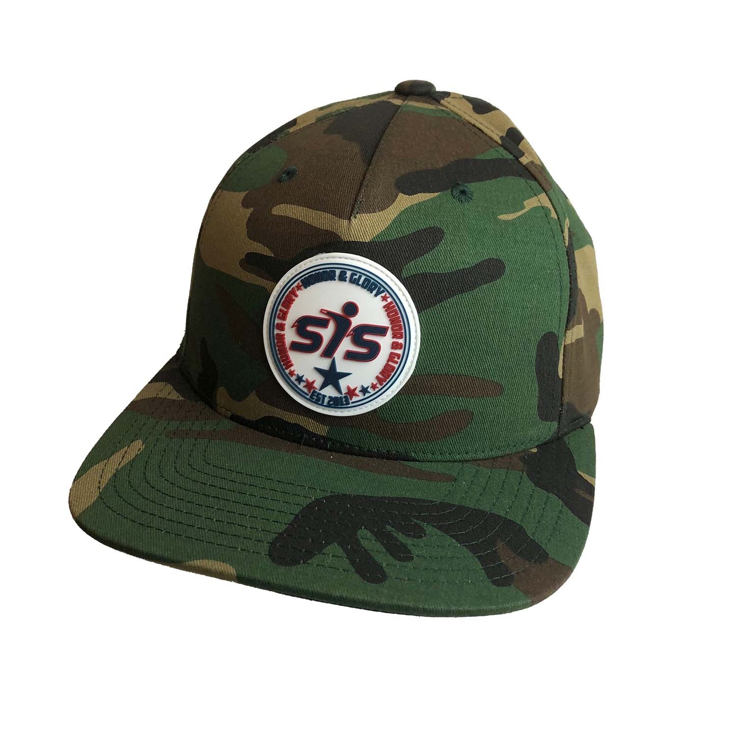 Smash It Streetwear Snapback - All Camo/Honor and Glory Rubber Patch