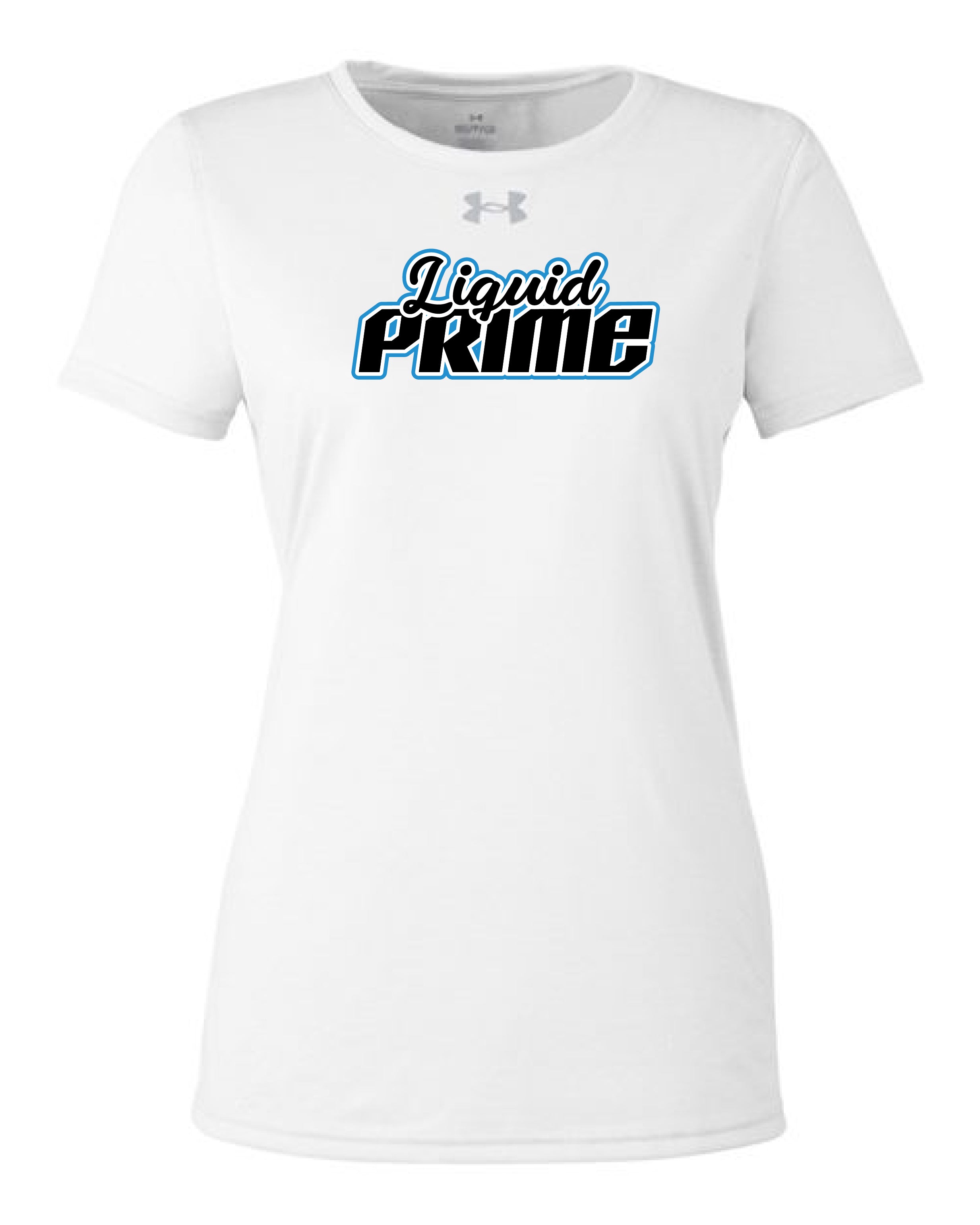 PRIME-UNDER ARMOUR-SHORT SLEEVE-WOMENS- SHIRT-1376847-WHITE