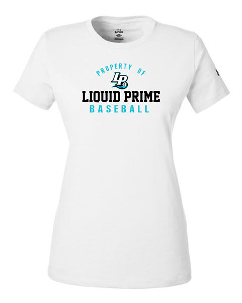 PRIME-UNDER ARMOUR-SHORT SLEEVE -WOMENS- SHIRT-1383284-WHITE