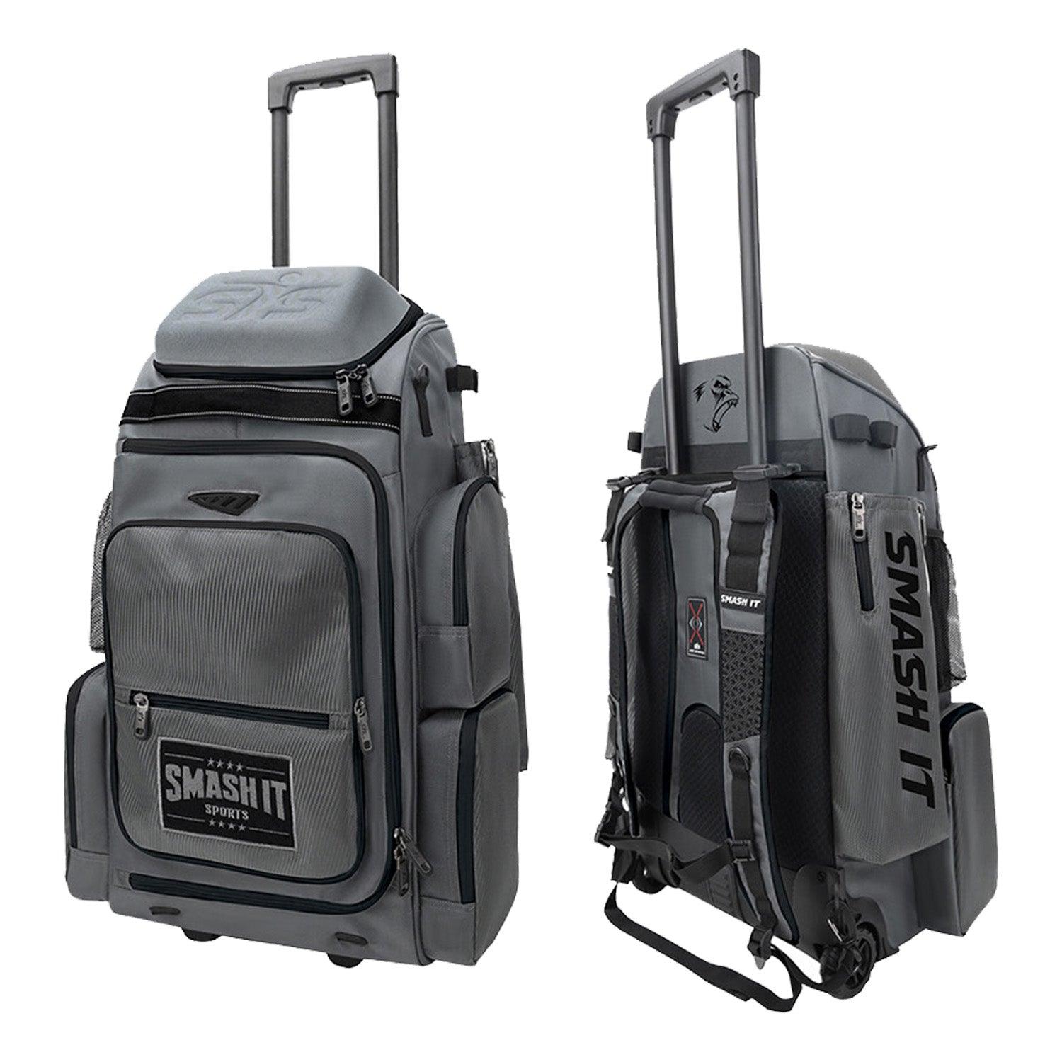 2025 Smash Ops Lil’ Guerrilla Hybrid Roller/Bat Pack Bag - Charcoal/Black