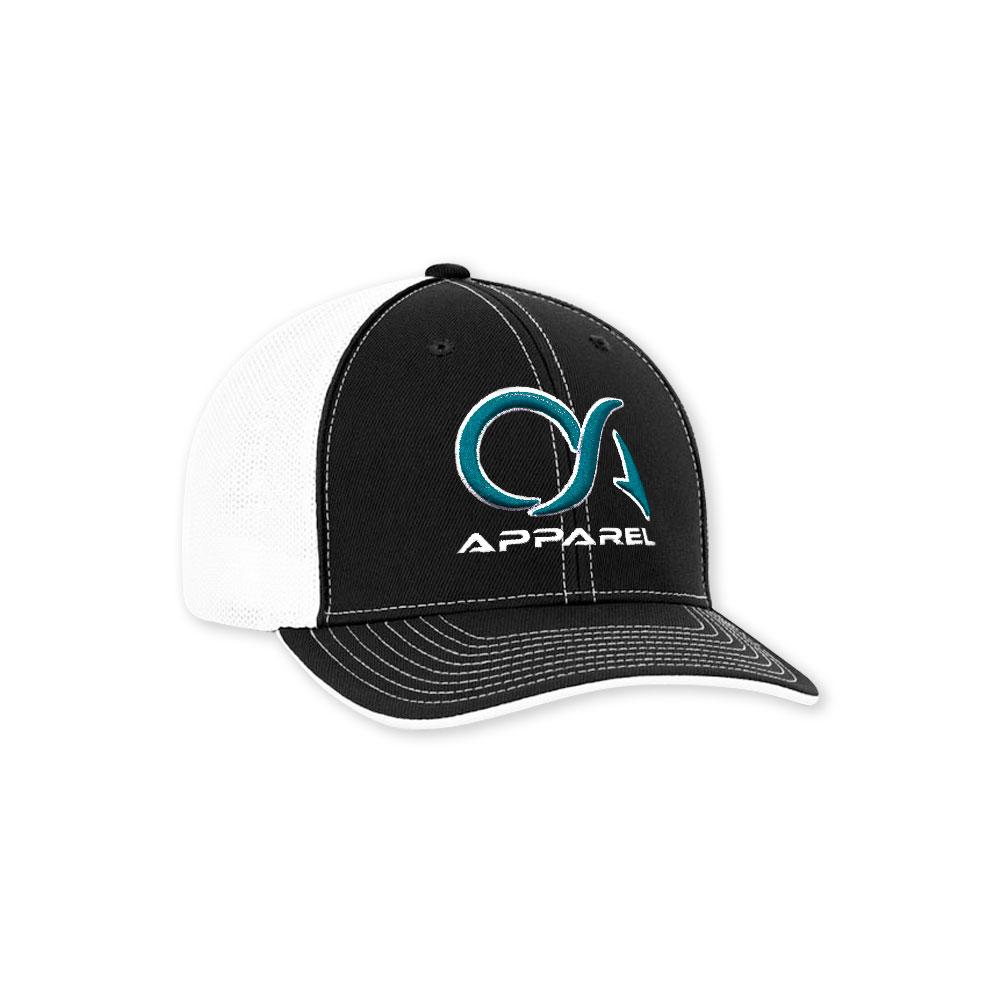 Black/White/Teal OA Hat
