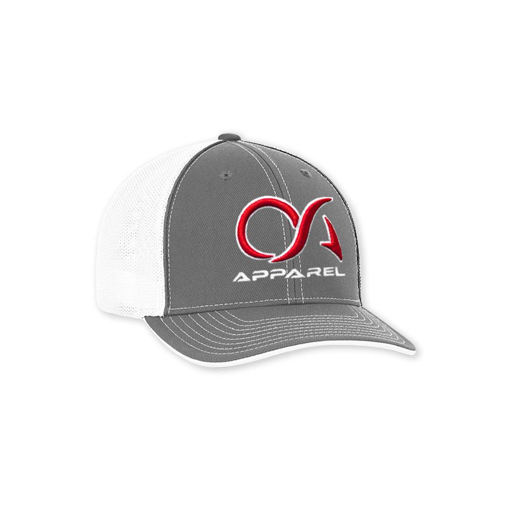 Graphite/White/Red OA Hat
