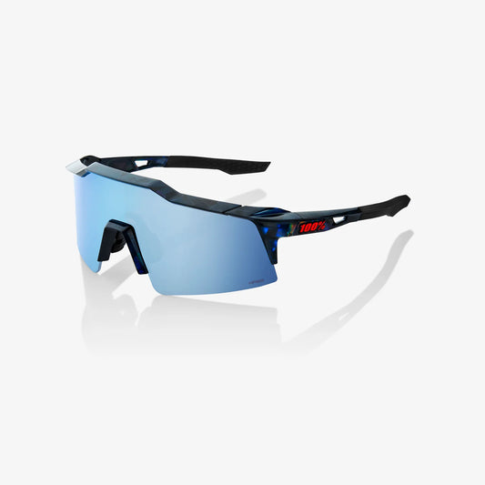 100 Percent Sunglasses - SPEEDCRAFT SL - Black Holographic - HiPER Blue Multilayer Mirror Lens