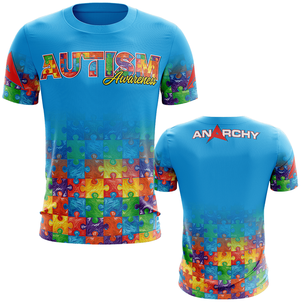 Anarchy Bat Company Short Sleeve Shirt - Autism Awareness - Smash It Sports