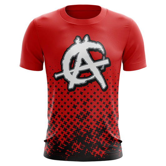 Anarchy Bat Company Short Sleeve Shirt - (Red/Black)