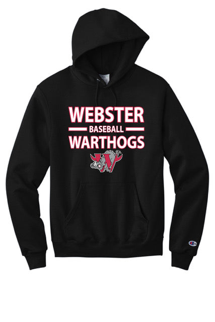 Webster Warthogs CHAMPION Hoodie - Black - S700