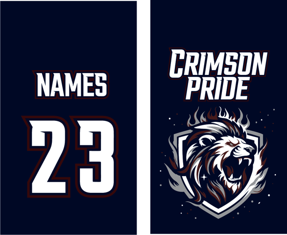 Crimson Pride -bag tag