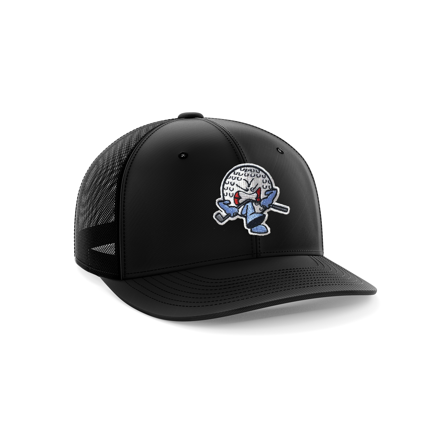 BENT OUT-SHANKSTERS-BLACK- FLEX FIT- HAT