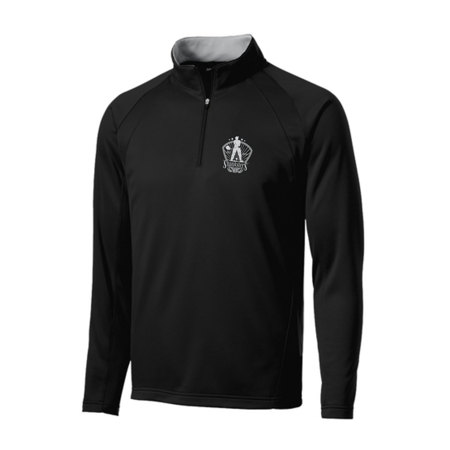SHANKSTERS- FLEECE 1/4 ZIP- BLACK