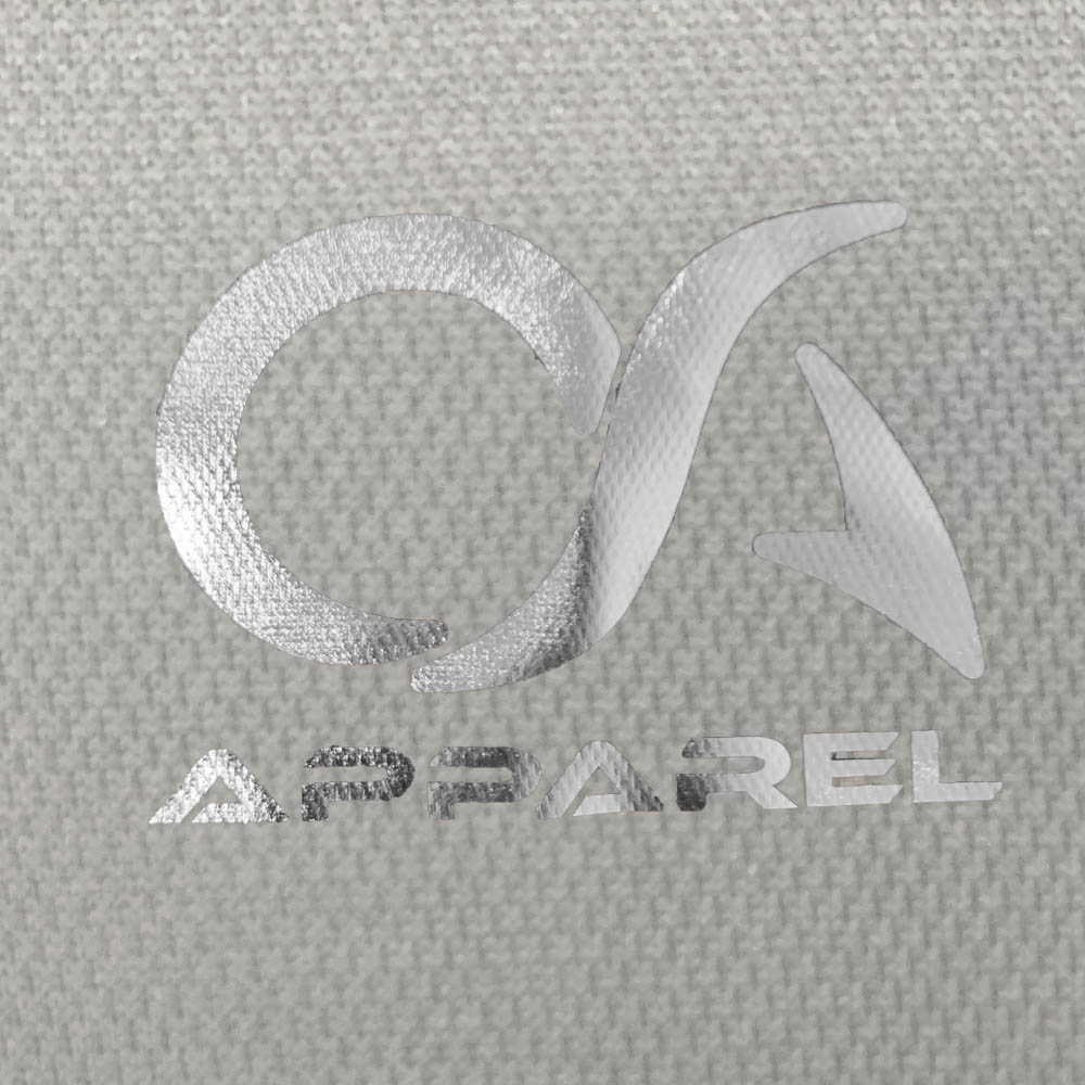 OA Silver Foil Logo Quarter Zip Pullover - Charcoal/Black