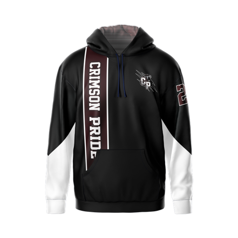 Crimson Pride Hoodie (Black/White)