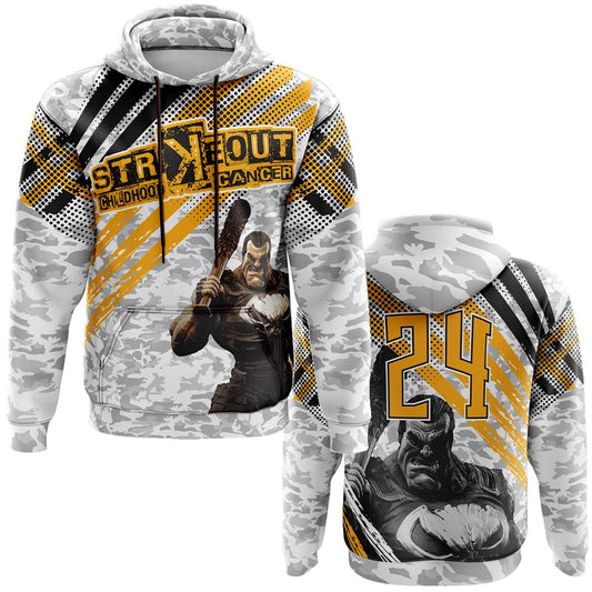 Strikeout Childhood Cancer Hoodie (Customized Buy-In)