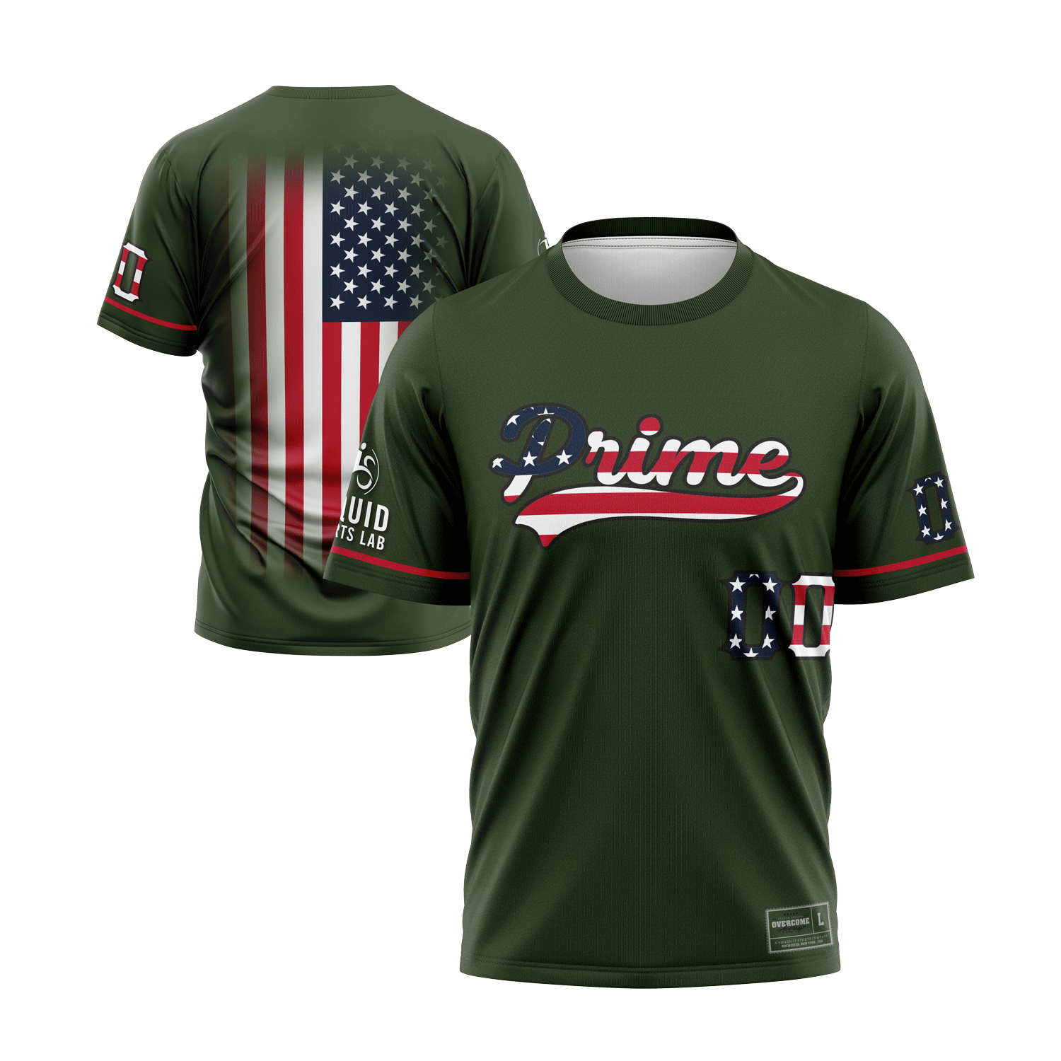 LIQUID-PRIME-GREEN- FLAG SHIRT