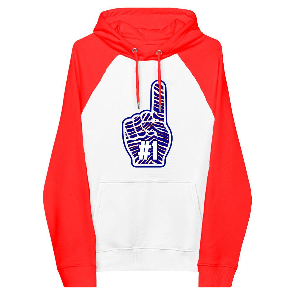 Football Team - Foam Finger - Performance Defender Hoodie - Red - Smash It Sports