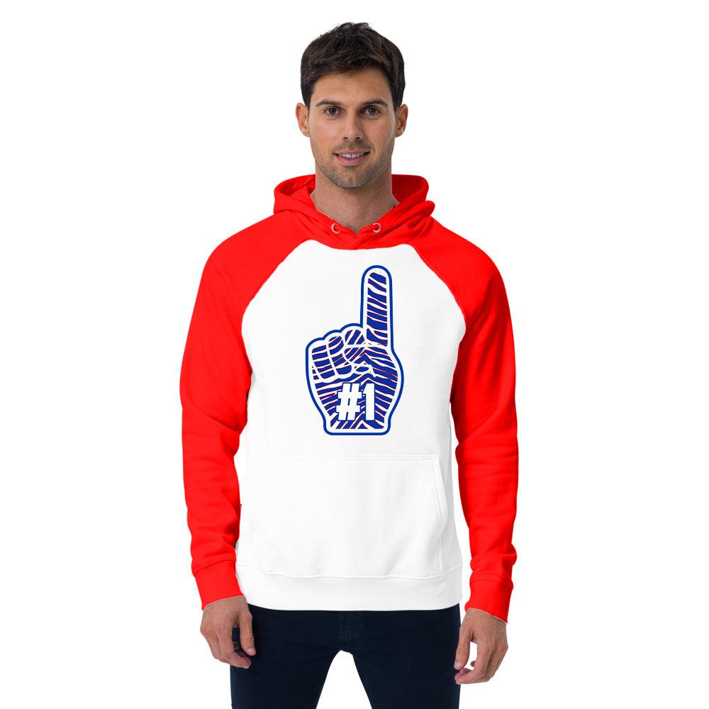 Football Team - Foam Finger - Performance Defender Hoodie - Red - Smash It Sports