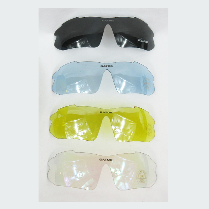 Gator Gear Multi-Lens Sunglasses Kit - Black (w/ Prescription Lens Insert)