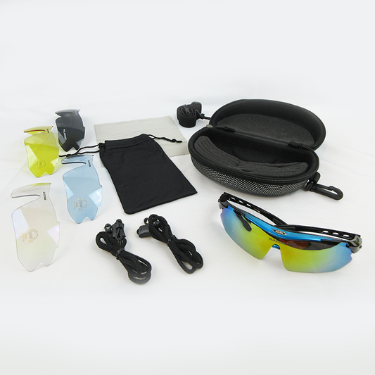 Gator Gear Multi-Lens Sunglasses Kit - Blue/Black (w/ Prescription Lens Insert)