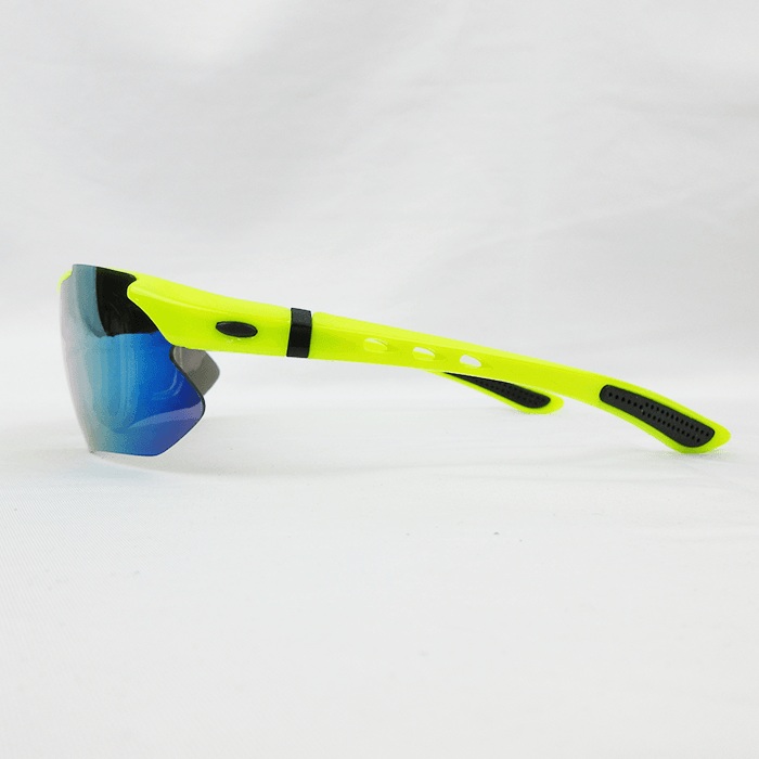 Gator Gear Multi-Lens Sunglasses Kit - Neon Yellow (w/ Prescription Lens Insert) - Smash It Sports
