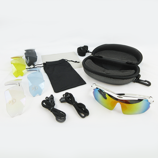 Gator Gear Multi-Lens Sunglasses Kit - White (w/ Prescription Lens Insert)