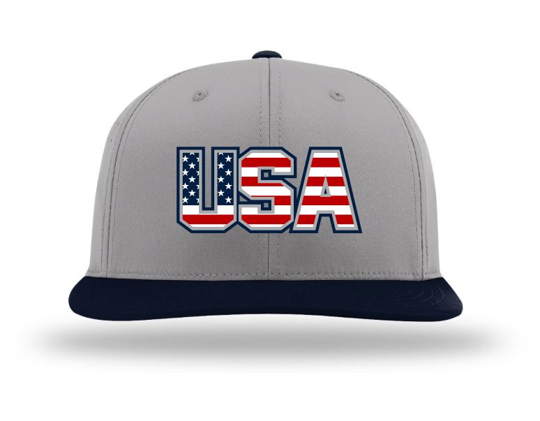 TEAM USA Border Battle Player Series Game Day Hat - Grey/Navy/USA - Pacific PTS30 Buy In