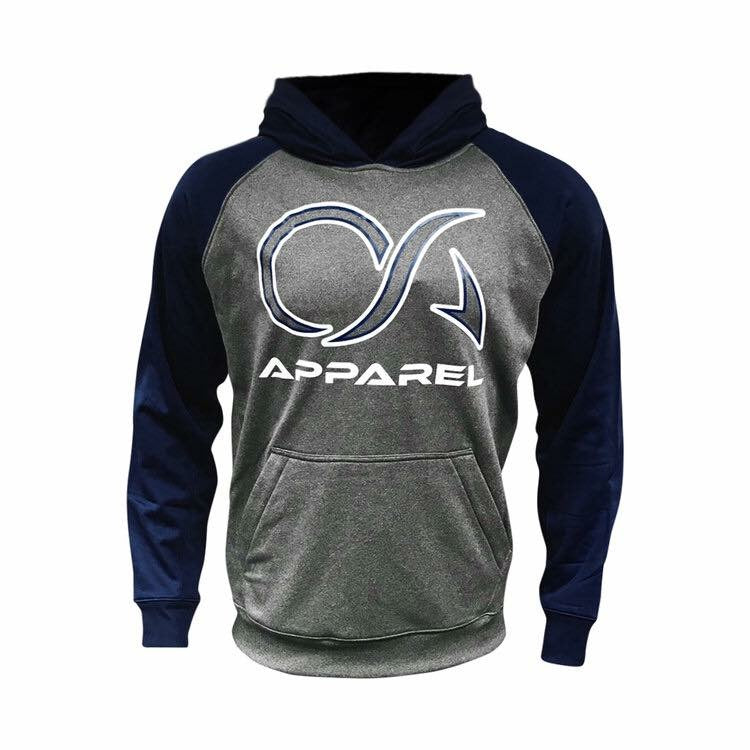 OA Navy/White Mens Cotton Hoodie