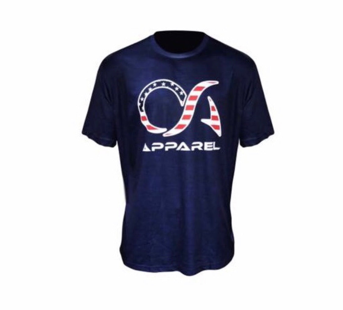 OA Navy Flag Short Sleeve Shirt