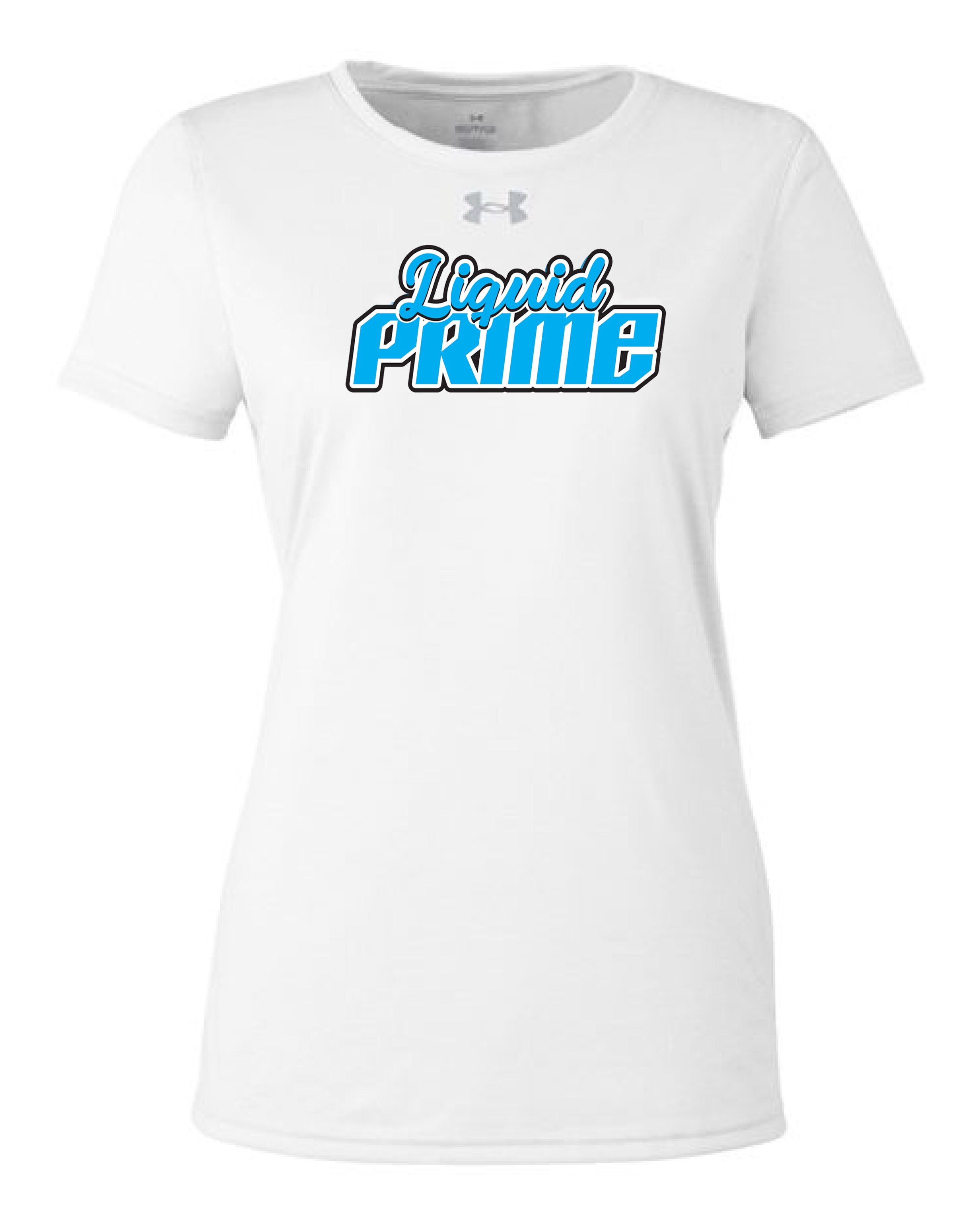 PRIME-UNDER ARMOUR-SHORT SLEEVE-WOMENS- SHIRT-1376847-WHITE