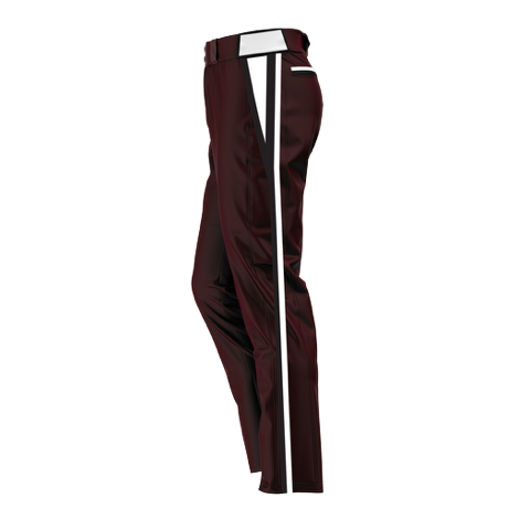 Crimson Pride Full Length Game Pants (Maroon/White)