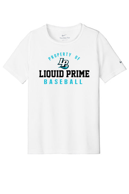 PRIME-NIKE-SHORT SLEEVE -YOUTH- SHIRT-NKDX8787 - WHITE