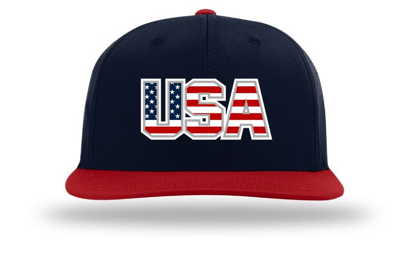 TEAM USA Border Battle Player Series Game Day Hat - NAVY/RED/USA - Richardson PTS30 Buy In