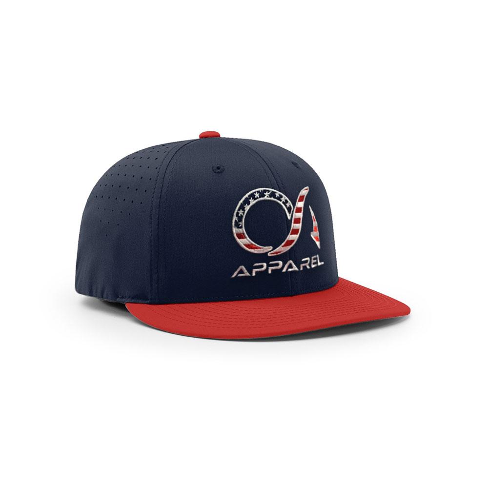 Navy/Red Richardson PTS30 Stars and Stripes Hat