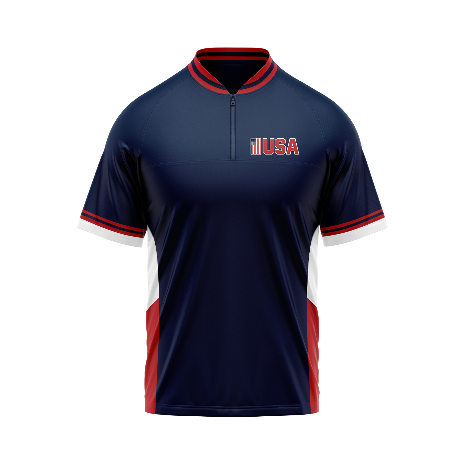 Team USA Short Sleeve Quarter Zip