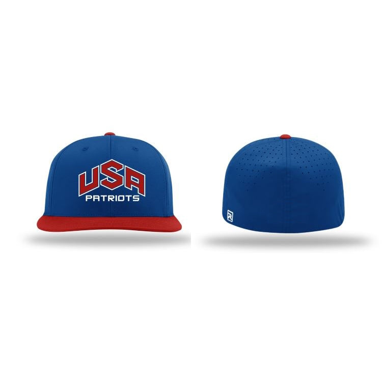 USA Patriot Hat by Richardson (PTS30) Royal/Red/White