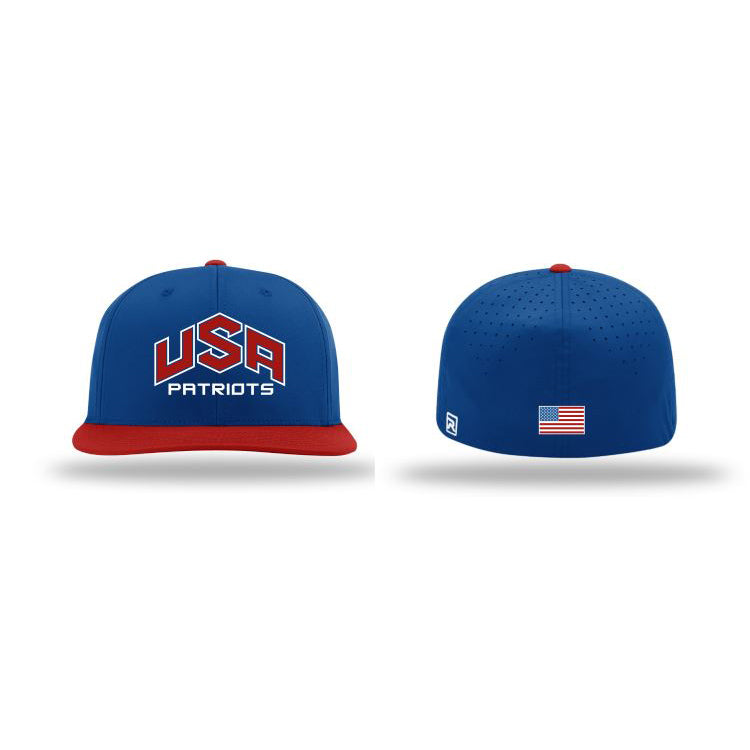 USA Patriot Hat by Richardson (PTS30) Royal/Red/White