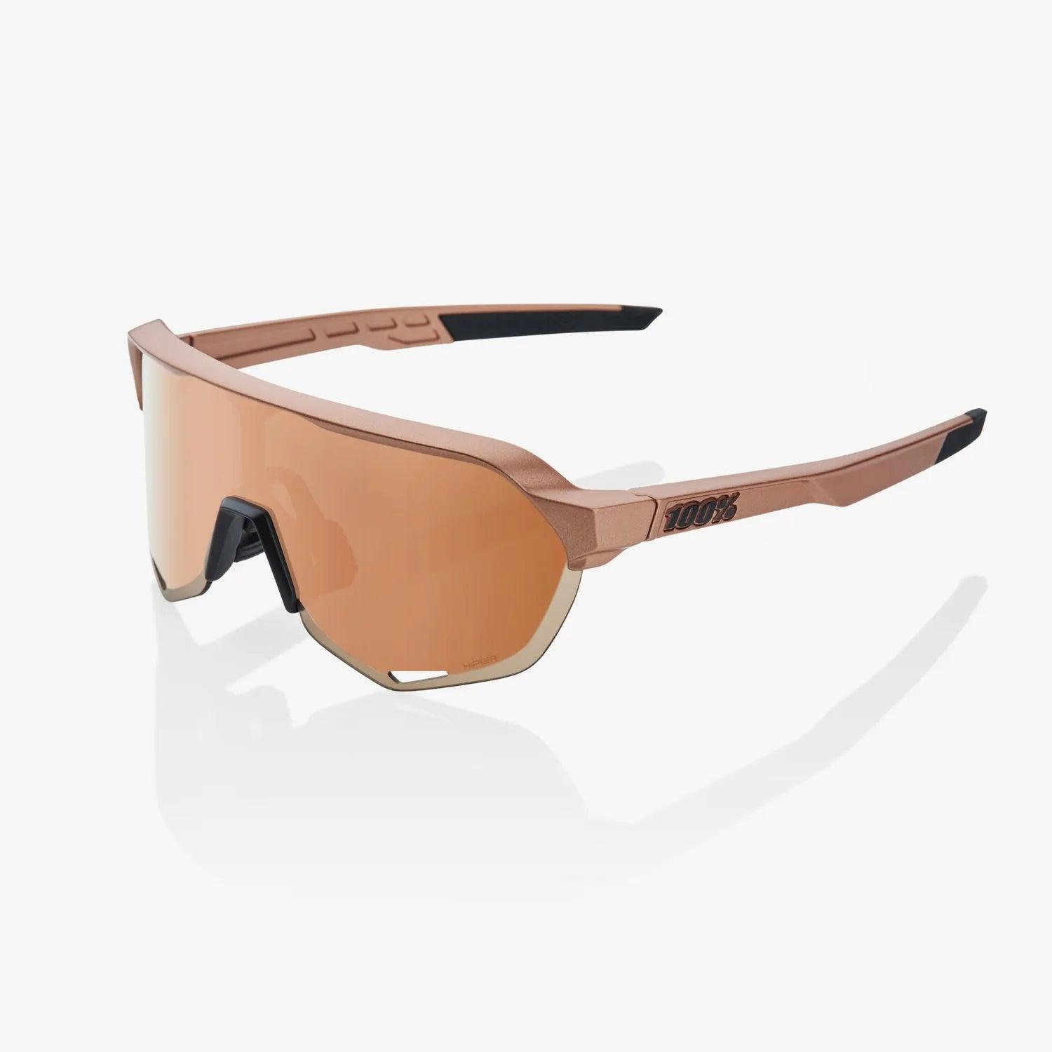 100 Percent Sunglasses - S2 - Matte Copper Chromium - HiPER Copper Mirror Lens - Smash It Sports