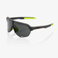 100 Percent Sunglasses - S2 - Soft Tact Cool Grey - Smoke Lens