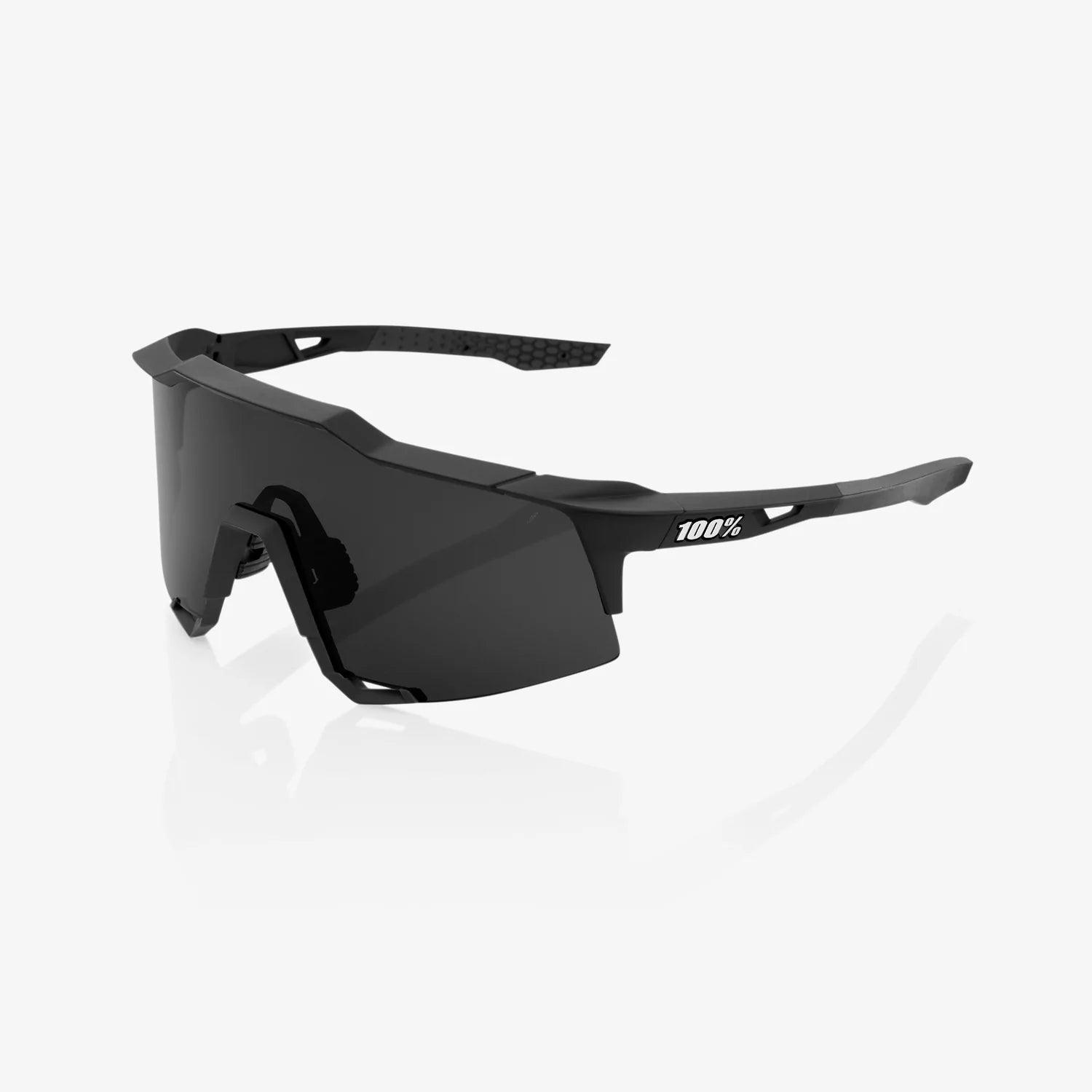 100 Percent Sunglasses - SPEEDCRAFT - Soft Tact Black - Smoke Lens - Smash It Sports