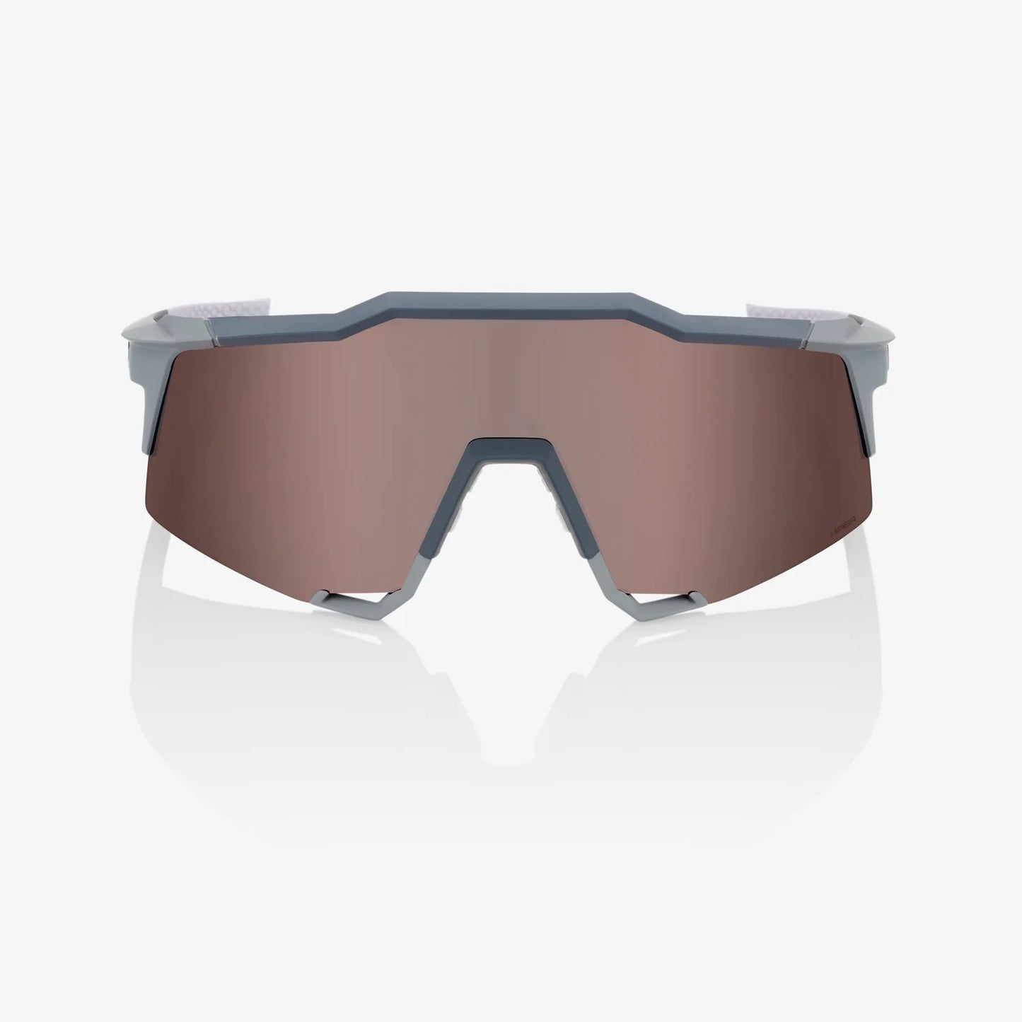 100 Percent Sunglasses - SPEEDCRAFT - Soft Tact Stone Grey - HiPER Crimson Silver Mirror Lens