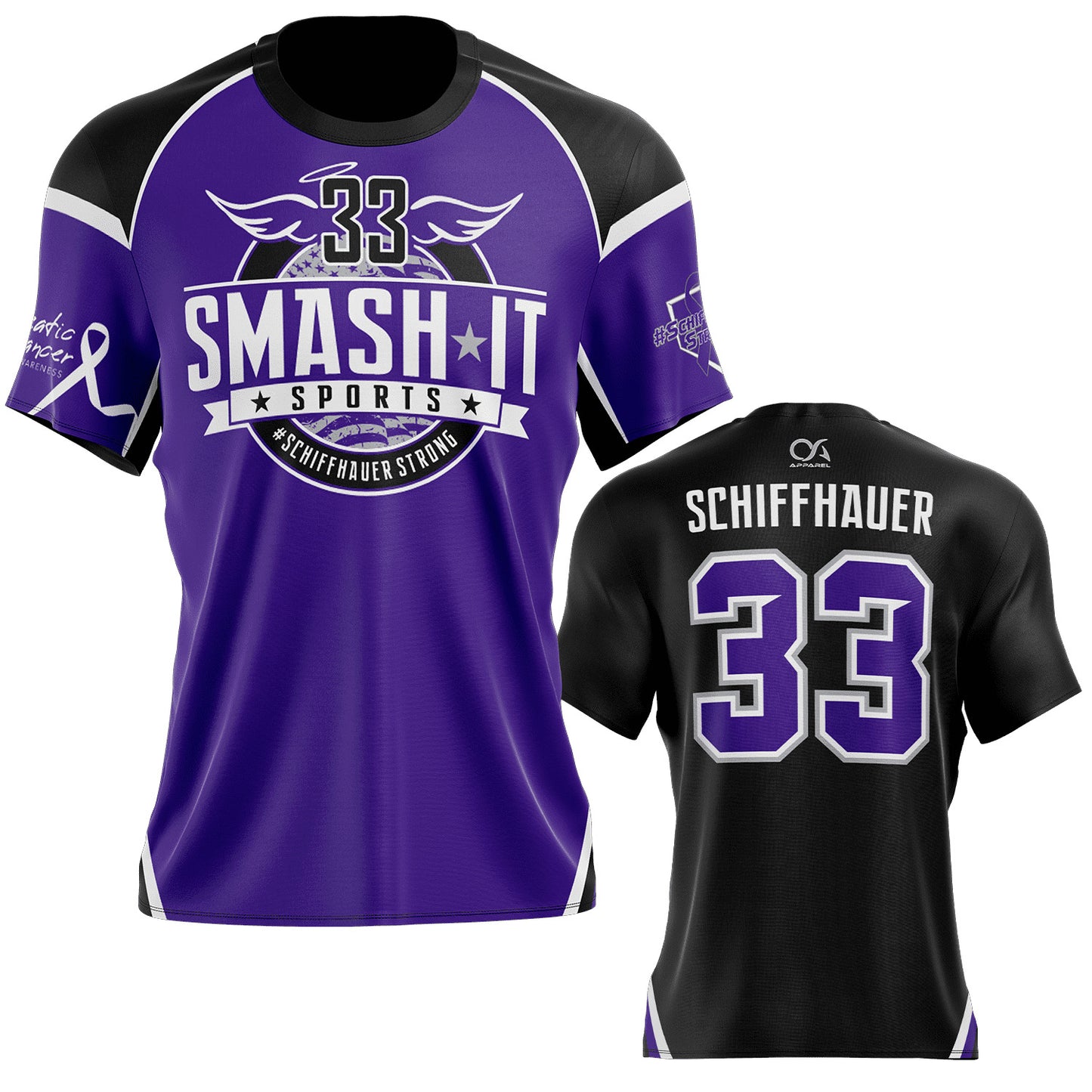 Schiffhauer Strong - Short Sleeve Jersey (Customized Buy-In) - Purple